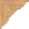 Ekena Millwork Traditional Traditional Smooth Bracket w/ Offset Brace, Western Red Cedar, 7 1/2"W x 18"D x 18"H BKT0806X18X18TRA01SWR - alternate 3
